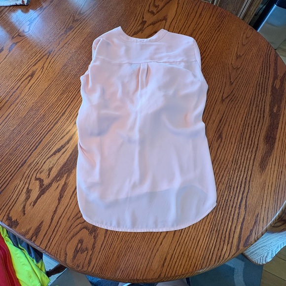 Express Light Pink Blouse with Roll-Up Sleeves - Picture 3 of 3